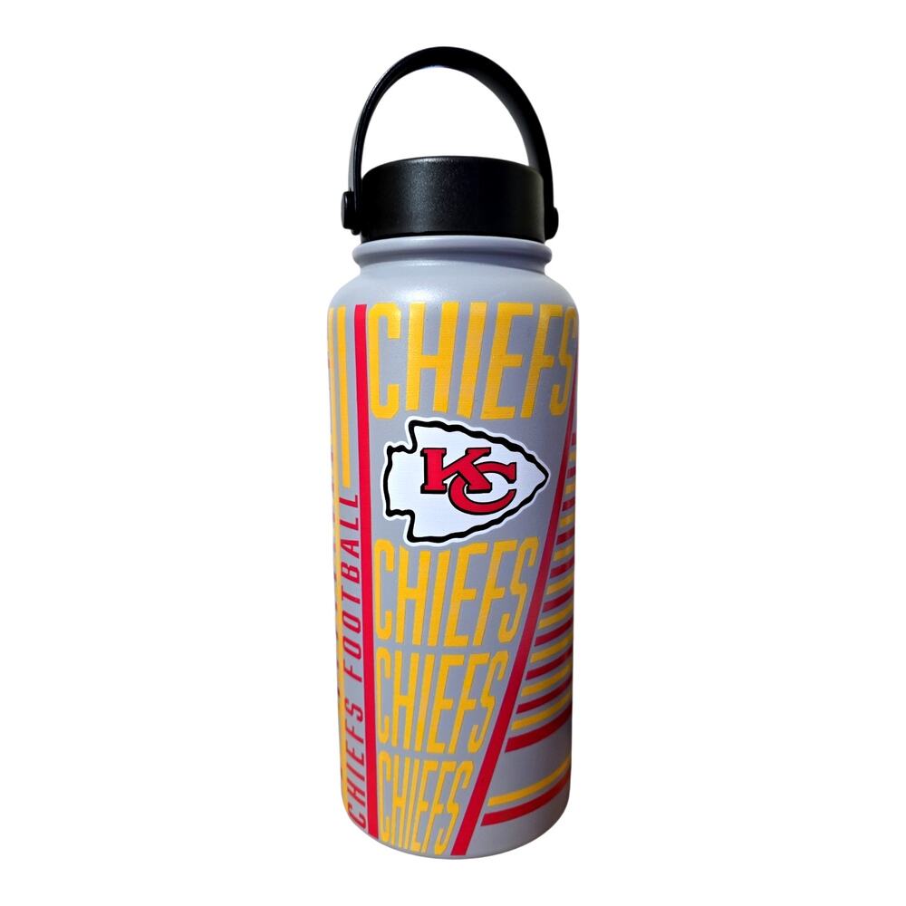 Kansas City Chiefs 34OZ Stainless Steel Water Bottle Vacuum Insulated NFL Travel